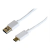 Image de Helos - Câble USB - 24 pin USB-C (M) pour USB type A (M) - USB 3.1 - 1 m - blanc