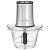 Image de ProfiCook PC-MZ 1150 Robot 2 en 1 avec hachoir multifonction et broyeur à glace en acier inoxydable avec bol en verre (1 l) + 2 lames en acier