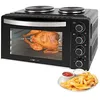 Image de Clatronic® Mini-four avec plaques de cuisson et broche tournante | cuisson et rôtissage simultanés | mini-four à convection de 28 litres, chaleur supérieure/inferieure de 100° à 230°C | KK 3786 en occasion ou reconditionné