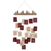 Image de Calendrier de l'avent 24 pochettes tissu à suspendre