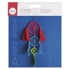 Image de Kit dreamcatcher attrape-rêves 14x41cm couleurs vives -