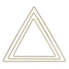 Image de 3 triangles en métal doré 20/ 25/ 30 cm