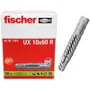 Image de fischer - Cheville tous matériaux UX 10 x 60 R avec collerette/Boîte de 50 en occasion ou reconditionné