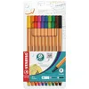 Image de STABILO Stylo feutre pointe fine point 88 - Etui carton de 10 stylos feutres - Coloris assortis en occasion ou reconditionné