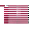 Image de STABILO Stylo feutre Pen 68, rouge foncé