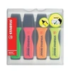 Image de Surligneur Stabilo BOSS EXECUTIVE - pochette de 4 surligneurs couleurs assorties
