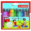 Image de pen 68 mini - étui carton de 18 feutres pointe moyenne - coloris assortis