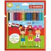 Image de Etui carton de 24 crayons de couleur color