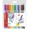 Image de Stabilo pointmax - pochette de 12 stylos-feutres pointe moyenne en nylon - coloris assortis 488 12-01