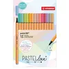 Image de STABILO Stylo feutre pointe fine point 88 - Etui carton x 15 stylos feutres pastel- Edition Pastellove en occasion ou reconditionné