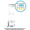 Image de Bouteille filtrante blanc graphite - 1 filtre MicroDisc inclus