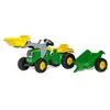 Image de Tracteur a pedales + remorque rollyKid John Deere