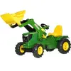 Image de Jeux de voiture - Farmtrac JD 6210R, RollyTrac chargeur, pn souples Rolly Toys Vert TU 611102
