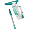 Image de Kit aspirateur à vitres Dry&Clean 51001 - Lave vitre sans trace nettoyeur fenêtres 360° multi usages avec manche