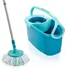 Image de Kit de nettoyage sol Clean Twist Disc Mop Ergo 52101 - Balai espagnol lave sol a franges serpillere seau a essorage rotatif