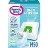 Image de Handy Bag - Sacs aspirateur M50 x4sacs - Compatibles Miele - 99,99% des poussières retenues - Fermeture facile - Filtre anti-allergène - 55% de matériaux recyclés, Blanc en occasion ou reconditionné