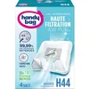 Image de Handy Bag - Sacs aspirateur H44 x4sacs - Compatibles Hoover, Domo, Trisa - 99,99% des poussières retenues - Fermeture facile - Filtre anti-allergène - 55% de matériaux recyclés en occasion ou reconditionné