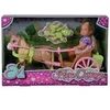 Image de Caleche et cheval pour poupée STEFFI LOVE Evi - 12cm - Accessoires inclus