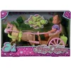 Image de Poupée calèche Smoby Evi Love Rose 16x8,5x24,5 cm A2402013