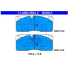 Image de Kit De Plaquettes De Frein, Frein À Disque 13.0460-2843.2 Ate Ate 13.04602843.2