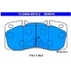 Image de Kit De Plaquettes De Frein, Frein À Disque 13.0460-4914.2 Ate Ate 13.04604914.2 Iveco