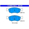 Image de Kit De Plaquettes De Frein, Frein À Disque 13.0460-7126.2 Ate Ate 13.04607126.2 Fiat