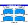 Image de Kit De Plaquettes De Frein, Frein À Disque 13.0460-4971.2 Ate Ate 13.04604971.2 Alfa Romeo;Lancia