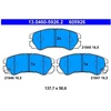 Image de Kit De Plaquettes De Frein, Frein À Disque 13.0460-5926.2 Ate Ate 13.04605926.2 Isuzu;Opel;Vauxhall