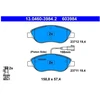 Image de Kit De Plaquettes De Frein, Frein À Disque 13.0460-3984.2 Ate Ate 13.04603984.2 Alfa Romeo;Fiat;Lancia