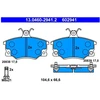 Image de Kit De Plaquettes De Frein, Frein À Disque 13.0460-2941.2 Ate Ate 13.04602941.2 Autobianchi;Fiat;Lancia
