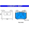 Image de Kit De Plaquettes De Frein, Frein À Disque 13.0460-4977.2 Ate Ate 13.04604977.2 Mercedes-Benz