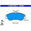 Image de Kit De Plaquettes De Frein, Frein À Disque 13.0460-2862.2 Ate Ate 13.04602862.2 Citroen;Peugeot
