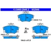 Image de Kit De Plaquettes De Frein, Frein À Disque 13.0460-2949.2 Ate Ate 13.04602949.2 Alfa Romeo;Fiat;Lancia