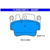Image de Kit De Plaquettes De Frein, Frein À Disque 13.0460-4987.2 Ate Ate 13.04604987.2 Porsche