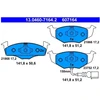 Image de Kit De Plaquettes De Frein, Frein À Disque 13.0460-7164.2 Ate Ate 13.04607164.2 Skoda;Volkswagen