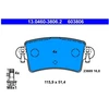 Image de Kit De Plaquettes De Frein, Frein À Disque 13.0460-3806.2 Ate Ate 13.04603806.2 Nissan;Opel;Renault
