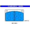 Image de Kit De Plaquettes De Frein, Frein À Disque 13.0460-2953.2 Ate Ate 13.04602953.2 Volvo
