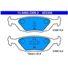 Image de Kit De Plaquettes De Frein, Frein À Disque 13.0460-3306.2 Ate Ate 13.04603306.2 Saab;Volvo