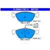 Image de Kit De Plaquettes De Frein, Frein À Disque 13.0460-7181.2 Ate Ate 13.04607181.2 Alfa Romeo