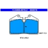Image de Kit De Plaquettes De Frein, Frein À Disque 13.0460-4016.2 Ate Ate 13.04604016.2 Porsche