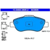 Image de Kit De Plaquettes De Frein, Frein À Disque 13.0460-3809.2 Ate Ate 13.04603809.2 Fiat