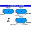 Image de Kit De Plaquettes De Frein, Frein À Disque 13.0460-2955.2 Ate Ate 13.04602955.2 Peugeot