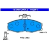 Image de Kit De Plaquettes De Frein, Frein À Disque 13.0460-2964.2 Ate Ate 13.04602964.2 Skoda;Volkswagen