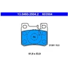 Image de Kit De Plaquettes De Frein, Frein À Disque 13.0460-3504.2 Ate Ate 13.04603504.2 Mercedes-Benz