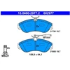 Image de Kit De Plaquettes De Frein, Frein À Disque 13.0460-2977.2 Ate Ate 13.04602977.2 Citroen;Fiat;Peugeot
