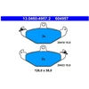 Image de Kit De Plaquettes De Frein, Frein À Disque 13.0460-4957.2 Ate Ate 13.04604957.2 Renault