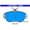 Image de Kit De Plaquettes De Frein, Frein À Disque 13.0460-2985.2 Ate Ate 13.04602985.2 Volvo