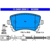 Image de Kit De Plaquettes De Frein, Frein À Disque 13.0460-2890.2 Ate Ate 13.04602890.2 Volkswagen