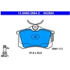 Image de Kit De Plaquettes De Frein, Frein À Disque 13.0460-2864.2 Ate Ate 13.04602864.2 Audi;Seat;Volkswagen