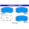 Image de Kit De Plaquettes De Frein, Frein À Disque 13.0460-5873.2 Ate Ate 13.04605873.2 Hyundai;Kia
